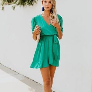 Brand New - To the Max Wrap Dress - Jade